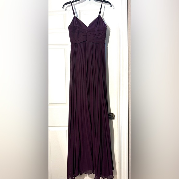 Lulus EGGPLANT  Pleated Sleeveless Maxi Dress Size S - Picture 6 of 12
